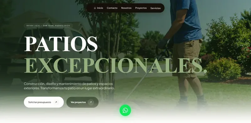 Patios Wilfredo Landing Page 2026